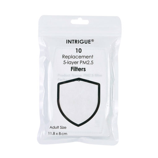 10 stk. Filtre PM2.5-filtre til Intrigue Masker - Intrigue